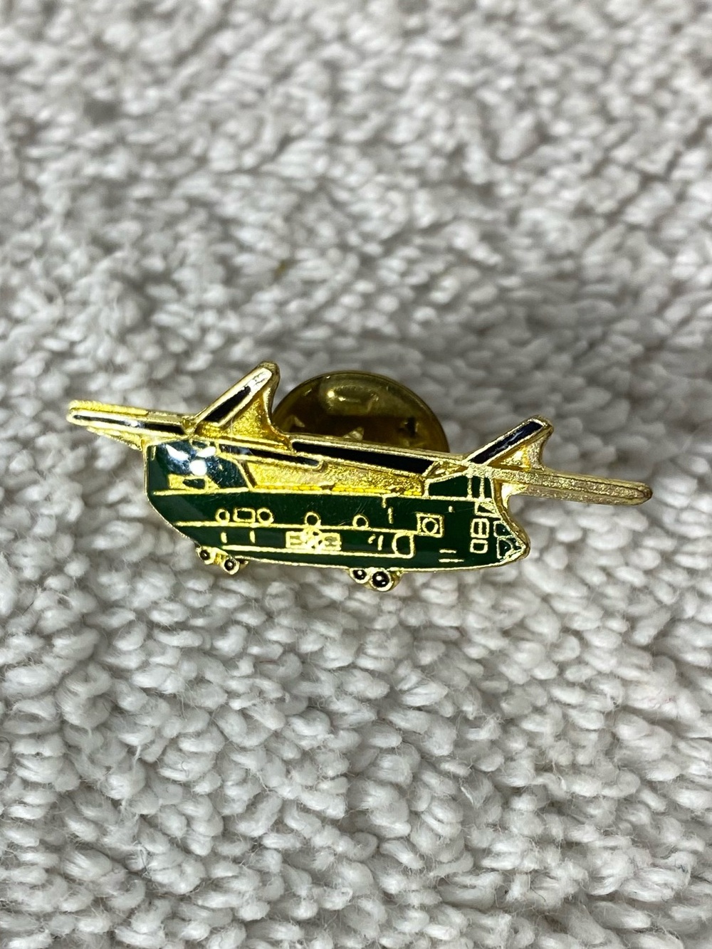 Vintage CH-47 Chinook Helicopter Aviation Military Air Force Aircraft Pin